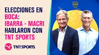 Elecciones en Boca Andrés Ibarra y Mauricio Macri hablaron en exclusiva con TNT Sports [upl. by Loferski]