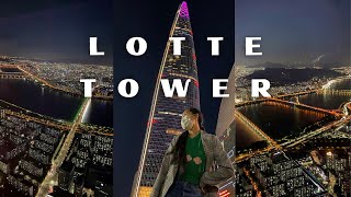 LOTTE TOWER Korea Travel Guide 2024  Experience The TALLEST Tower in Seoul [upl. by Nawotna]