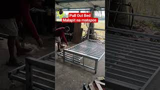 Pull Out Bed Frame highlights diy welding diyprojects howto steelfabrication tutorial [upl. by Adnirod]