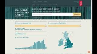 How to find newspapers from your county at The British Newspaper Archive [upl. by Marchak]