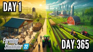 I SPENT 1 YEARS BUILDING A FARM FROM SCRATCH Multiplayer  FARMING SIMULATOR 22 [upl. by Nnelg]