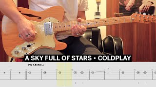 A Sky Full Of Stars Coldplay Cover • Guitar Tab • Tutorial • Lesson [upl. by Dinnage407]