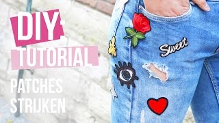 How to Patches strijken ♡ DIY [upl. by Particia]