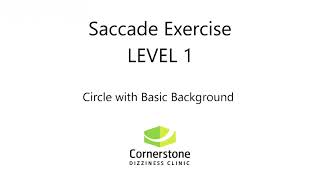 Vestibular amp Concussion Exercise  Saccade Level 01 [upl. by Ikilisav]