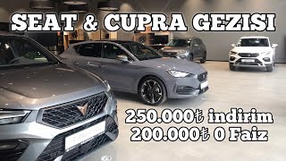 Seat amp Cupra Bayi Turu Son Fiyatlar 0 Faiz ve 250000₺ İndirim [upl. by Namrej]