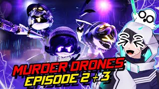 GOING TO PROM  Murder Drones Episode 2 and 3 React [upl. by Naret575]