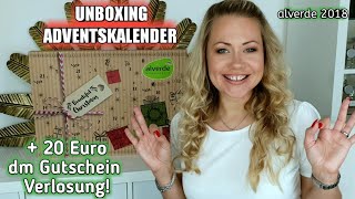 alverde ADVENTSKALENDER 2018 UNBOXING 💥 und 20 Euro dm Gutschein Verlosung💸 [upl. by Ruddy661]