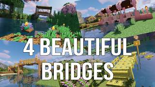 Minecraft Builds 4 Stunning Minecraft Bridges You NEED to Build NOW minecraft [upl. by Kwapong820]