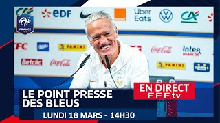 Le replay de la conférence de presse des Bleus lundi 18 mars 2024 [upl. by Smalley]