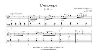 Burgmüller  Arabesque Op 100 No 2 [upl. by Yelha]