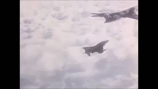 RAF Handley Page Victor K1 refueling a Phantom FGR2 [upl. by Ainegul]