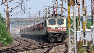 Vadodara WAP5 with 22160 MGR Chennai Central  Mumbai CSMT Express  Indian railways [upl. by Tterej476]