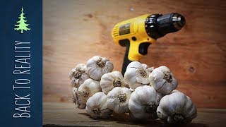 How to Peel Garlic in Seconds with a Drill DIY garlic peeling machine [upl. by Mariand611]