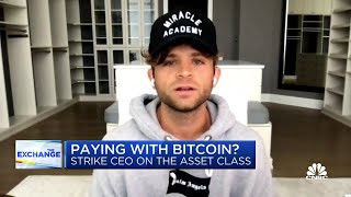 Strike CEO on paying with Bitcoin [upl. by Reivad]