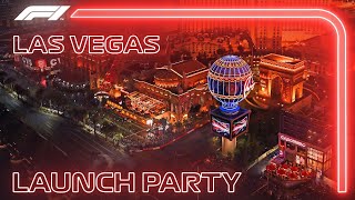 Live in Las Vegas F1 hits The Strip to launch the 2023 Las Vegas Grand Prix [upl. by Ruhtracm540]