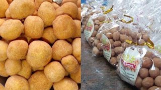 HOW TO MAKE SPICY PEANUT BURGER FOR SALE  PACKAGING  NIGERIAN SNACKS RECIPE [upl. by Mosi]