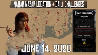 RDR2 Online  June 14 2020 Madam Nazar location and Daily Challenges [upl. by Ainek]