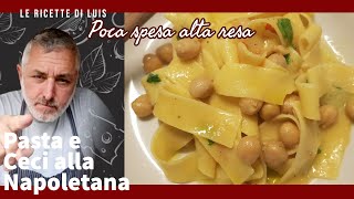 PASTA E CECI ALLA NAPOLETANA ricetta classica [upl. by Kiran]