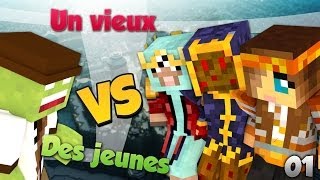 Minecraft  Vieux VS Jeunes  01 Construction [upl. by Erej]