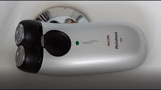 Philips Philishave 384 travel shaver head removal for cleaning [upl. by Paige]