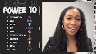 Womens basketball rankings LSU Iowa rise in first Power 10 of 2024 [upl. by Labotsirhc]