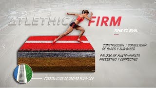 Proceso de construcción Pistas de atletismo y trotapistas [upl. by Anelrihs756]