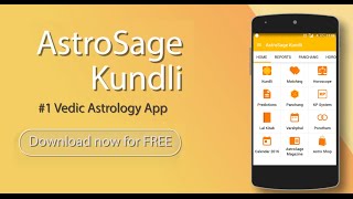 New AstroSage Kundli App  Amazing Astrology App [upl. by Fanya]