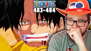 GOODBYE ACE  ONE PIECE Episode 483484 REACTION [upl. by Amirak]