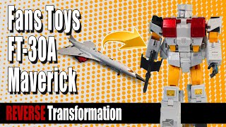 Reverse Transformation Fans Toys FT30A Maverick Silverbolt Rock FX Review [upl. by Melville]