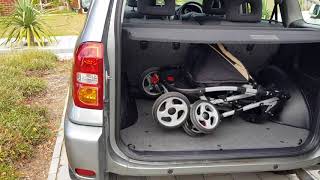 Toyota RAV4 How Much Space Left With the Pram Inside the Boot [upl. by Aramoix]