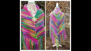 How To Crochet  Shawl  The Prism Glass Chandelier Shawl  BAG O DAY Crochet Tutorial 458 [upl. by Epuladaugairam49]