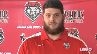 2013 Lobo Football  Lobo Media Day Dillon Farrell Press Conference [upl. by Anchie]