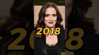 Winona Ryder Evolution 20142024 😍 youtubeshorts shortvideo winonaryder [upl. by Cirala]