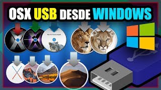 MAC OSX  Crear Pendrive USB desde Windows 20192020 [upl. by Enaud]