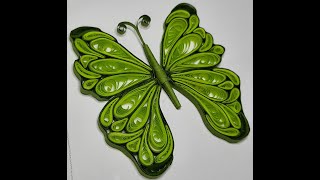 Quilling butterfly  Quilling kelebek yapımı 🦋 [upl. by Ailisab127]