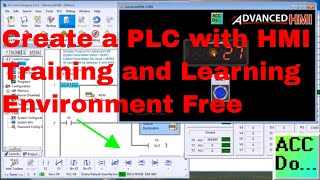 Create a PLC with HMI Training and Learning Environment Free [upl. by Suiraj]