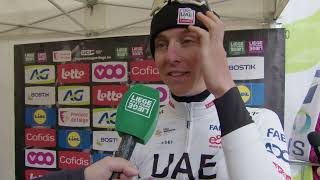 Tadej Pogačar  Interview before Liège  Bastogne  Liège 2024 [upl. by Quartas]