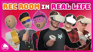 Playing Rec Room Together In REAL LIFE [upl. by Noryk]