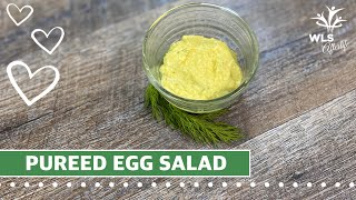 Pureed Egg Salad Savory Bariatric Puree Recipe [upl. by Eisenhart]