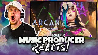 Music Producer REACTS to Arcane Season 2  Official Trailer [upl. by Aicele843]