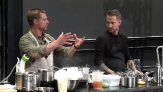 Bryan and Michael Voltaggio Emulsions and Foams Science and Cooking Public Lecture Series 2015 [upl. by Trescha]