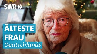 Zwei Weltkriege überlebt Charlotte Kretschmann ist die älteste Frau Deutschlands [upl. by Eilrahs]