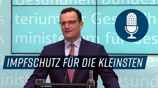 Jens Spahn Möglichst alle Kinder vor Masern schützen Masernschutzgesetz [upl. by Erbas429]