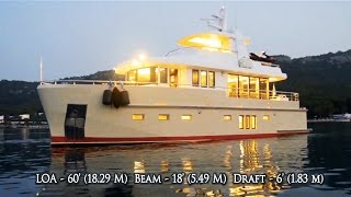 BERING 60 DZAM ON SALE Steel Luxury Explorer Trawler Yacht [upl. by Cloutman]