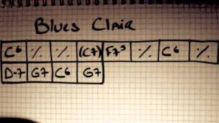 Play Along Manouche  BLUES CLAIR  Gipsy Jazz [upl. by Crooks]