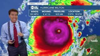 Latest on Category 5 Hurricane Milton with 180 mph winds one of strongest hurricanes ever in Gulf [upl. by Anais]