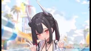 Azur Lane Hatsuzukis special interaction is wild  Hatsuzuki L2D skin [upl. by Taffy]