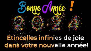 Bonne Année 2024  vidéo pour de joyeuses fêtes et la fin de lannée [upl. by Dole508]