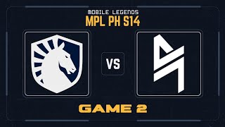 TLPH vs BLACKLIST GAME 2  MPL PH S14 [upl. by Draw]