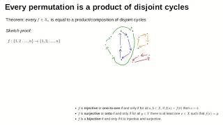 MATH0005 L17a every permutation is a product of disjoint cycles [upl. by Lachlan35]